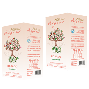 ¡NUEVO! Caja x2 Bag-in-Box 3lts Natural Origins Rosé Orgánico